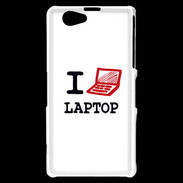 Coque Sony Xperia Z1 Compact I love Laptop