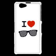 Coque Sony Xperia Z1 Compact I love Lunette Fun 3