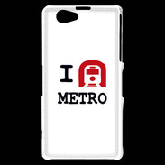 Coque Sony Xperia Z1 Compact I love Metro