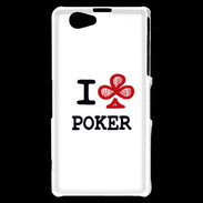Coque Sony Xperia Z1 Compact I love Poker Club