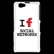 Coque Sony Xperia Z1 Compact I love Social Net