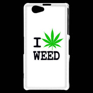Coque Sony Xperia Z1 Compact I love Weed