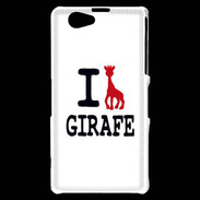 Coque Sony Xperia Z1 Compact I love Girafe