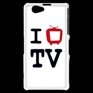 Coque Sony Xperia Z1 Compact I love TV