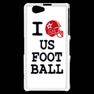 Coque Sony Xperia Z1 Compact I love US Football