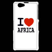 Coque Sony Xperia Z1 Compact I love Africa