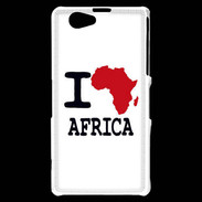 Coque Sony Xperia Z1 Compact I love Africa 2