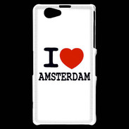 Coque Sony Xperia Z1 Compact I love Amsterdam