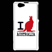 Coque Sony Xperia Z1 Compact I love Australia 2