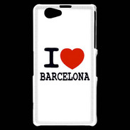 Coque Sony Xperia Z1 Compact I love Barcelona