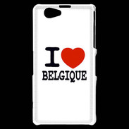 Coque Sony Xperia Z1 Compact I love Belgique