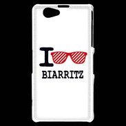 Coque Sony Xperia Z1 Compact I love Biarritz 2