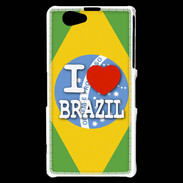 Coque Sony Xperia Z1 Compact I love Brazil 3
