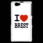 Coque Sony Xperia Z1 Compact I love Brest