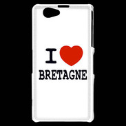 Coque Sony Xperia Z1 Compact I love Bretagne