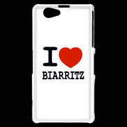 Coque Sony Xperia Z1 Compact I love Biarritz