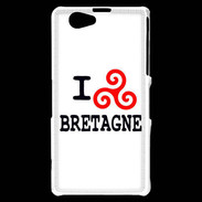 Coque Sony Xperia Z1 Compact I love Bretagne 2