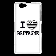 Coque Sony Xperia Z1 Compact I love Bretagne 3