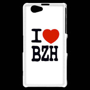 Coque Sony Xperia Z1 Compact I love BZH