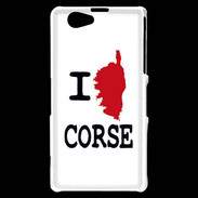Coque Sony Xperia Z1 Compact I love Corse 3