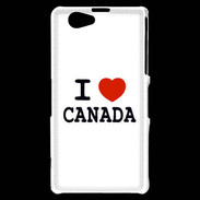 Coque Sony Xperia Z1 Compact I love Canada