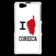 Coque Sony Xperia Z1 Compact I love Corsica 3