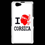 Coque Sony Xperia Z1 Compact I love Corsica 2