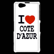 Coque Sony Xperia Z1 Compact I love Cote d'Azur