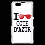 Coque Sony Xperia Z1 Compact I love Cote d'Azur 2