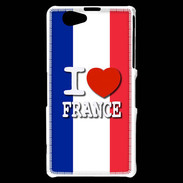 Coque Sony Xperia Z1 Compact I love France 2