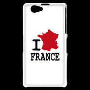 Coque Sony Xperia Z1 Compact I love France 4