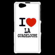 Coque Sony Xperia Z1 Compact I love Guadeloupe