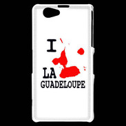 Coque Sony Xperia Z1 Compact i love Guadeloupe 2