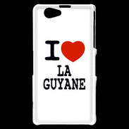 Coque Sony Xperia Z1 Compact I love Guyane