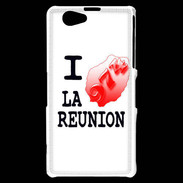Coque Sony Xperia Z1 Compact I love La Réunion 2