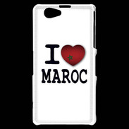 Coque Sony Xperia Z1 Compact I love Maroc 2