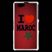 Coque Sony Xperia Z1 Compact I love Maroc 3