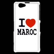 Coque Sony Xperia Z1 Compact I love Maroc