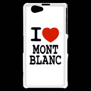 Coque Sony Xperia Z1 Compact I love Mont Blanc