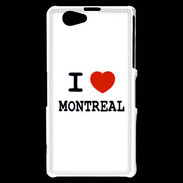 Coque Sony Xperia Z1 Compact I love Montreal
