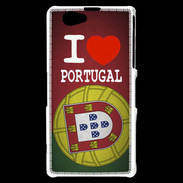Coque Sony Xperia Z1 Compact I love Portugal 3