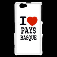 Coque Sony Xperia Z1 Compact I love Pays Basque