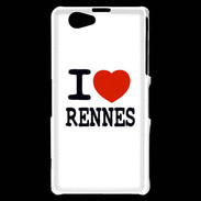Coque Sony Xperia Z1 Compact I love Rennes