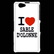 Coque Sony Xperia Z1 Compact I love Sable d'Olonne