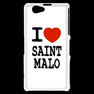 Coque Sony Xperia Z1 Compact I love Saint Malo