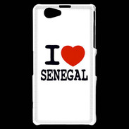 Coque Sony Xperia Z1 Compact I love Sénégal