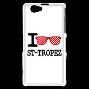 Coque Sony Xperia Z1 Compact I love Saint Tropez 2