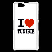 Coque Sony Xperia Z1 Compact I love Tunisie 
