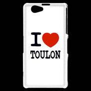 Coque Sony Xperia Z1 Compact I love Toulon