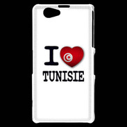 Coque Sony Xperia Z1 Compact I love Tunisie 2